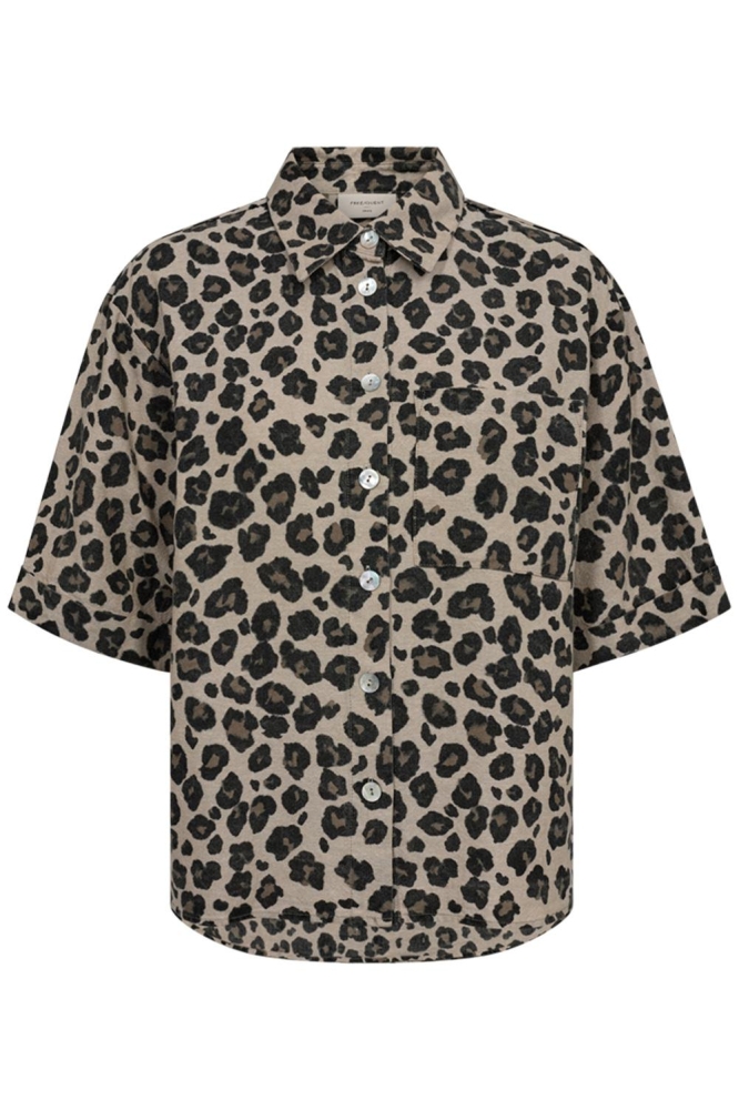 FQLAVISCO SHIRT 206036 SAND MELANGE W BLACK